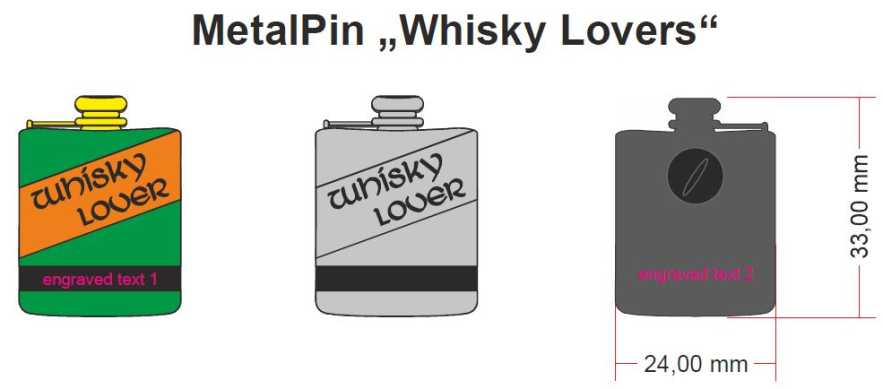 The Whisky Lover Pin - Das MetalPin Mitmachprojekt - 75 Stück